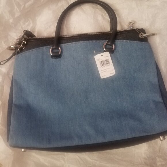 NWT NBU COACH MIA SATCHEL IN DENIM - Picture 2 of 16